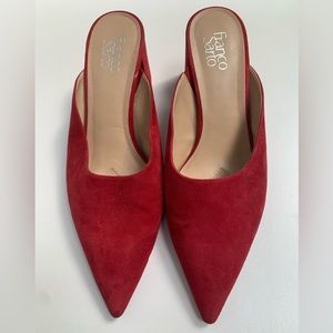 Franco sarto red mule size 12.  In excellent condition